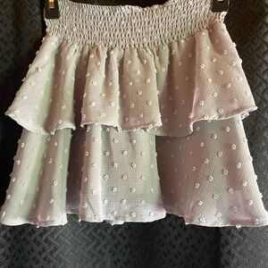 Chelsea & Violet Textured Gray Mini Skirt